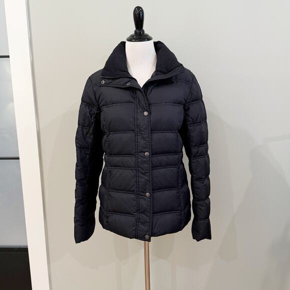 Lands End Women’s Size Small 6-8 Down Puffer Jacket Black Short Coat - Picture 13 of 13